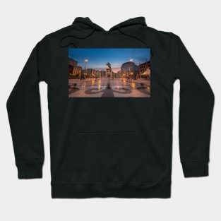 Skopje, North Macedonia at night Hoodie